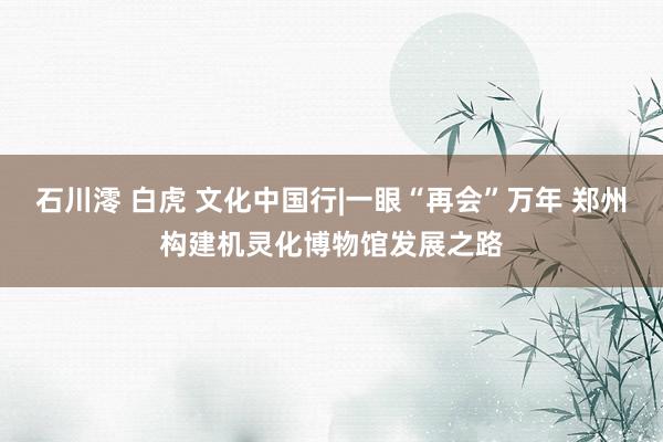 石川澪 白虎 文化中国行|一眼“再会”万年 郑州构建机灵化博物馆发展之路