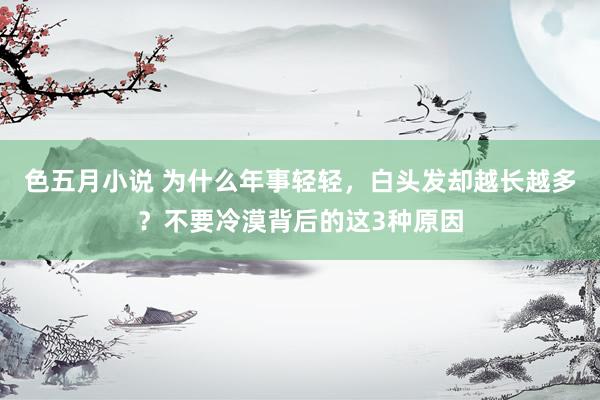 色五月小说 为什么年事轻轻，白头发却越长越多？不要冷漠背后的这3种原因