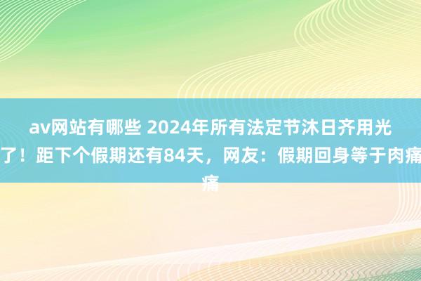 av网站有哪些 2024年所有法定节沐日齐用光了！距下个假期还有84天，网友：假期回身等于肉痛