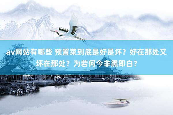 av网站有哪些 预置菜到底是好是坏？好在那处又坏在那处？为若何今非黑即白？