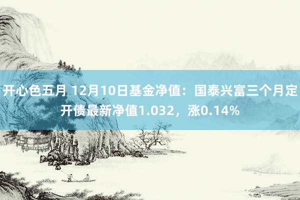 开心色五月 12月10日基金净值：国泰兴富三个月定开债最新净值1.032，涨0.14%